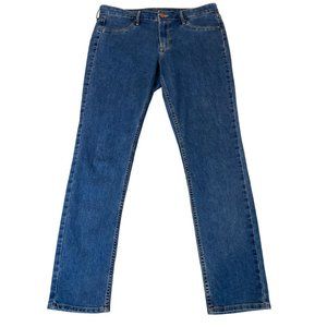 & Denim Womens Jeans Skinny Ankle Regular Waist Mid Rise Cotton Blue Size 32